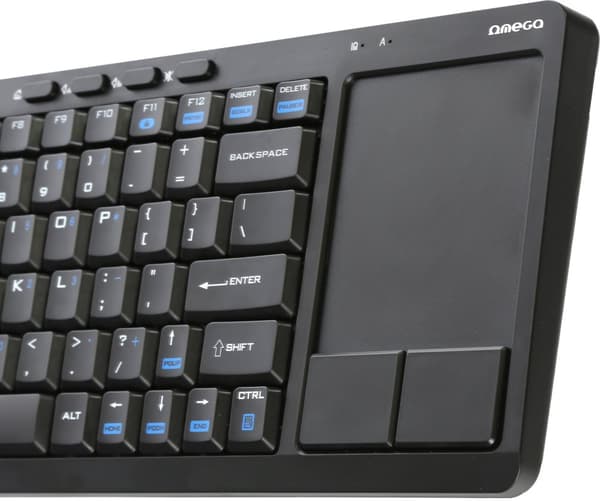 Omega wireless keyboard US SmartTV OKB004B, black (43666)
