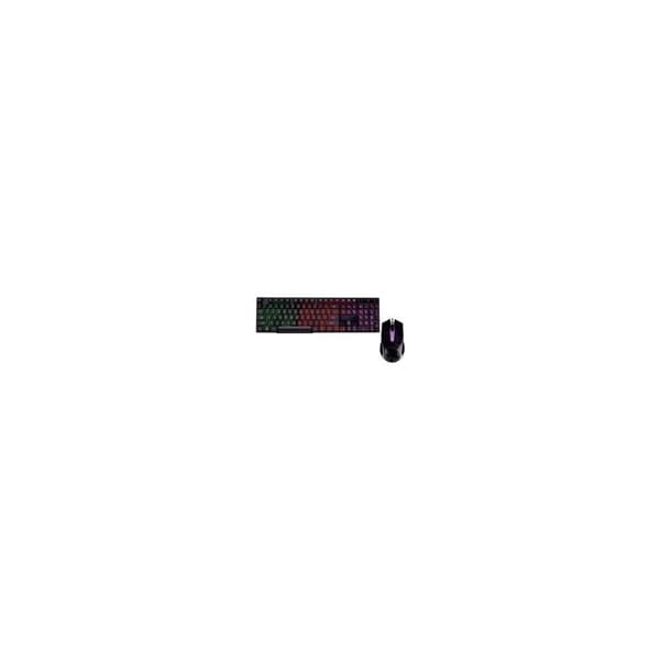 Zestaw USB: Klawiatura podświetlana + mysz podświetlana AK-50 Svart