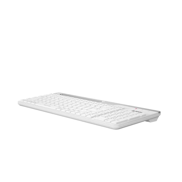 Wireless Keyboard A4TECH FBK25, Bluetooth & 2.4G, White, Smartphone Cradle