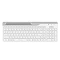 Miniatyrbillede 1 af 4: Wireless Keyboard A4TECH FBK25, Bluetooth & 2.4G, White, Smartphone Cradle