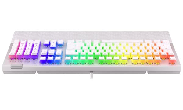 Endorfy herní klávesnice Omnis OWH Pudd.Kailh RD RGB /USB/ red switch / drátová / mechanická / US layout / bílá RGB