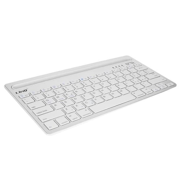 Trådlöst tangentbord - LinQ - QWERTY - Vit - Kompatibel med iOS/Android/Windows - USB C