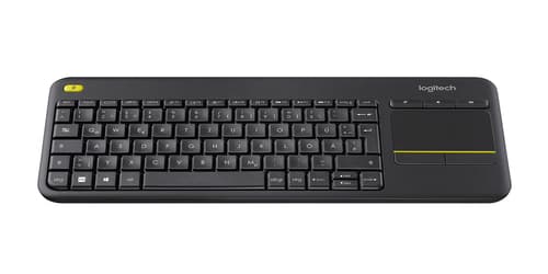Logitech Wireless Touch Keyboard K400 Plus Sort