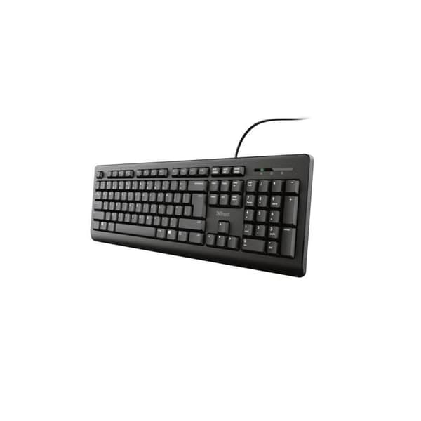 TRUST PRIMO TYSK USB TANGENTBORD SVART 23884