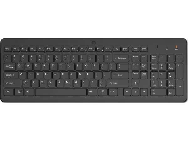 HP 220 - Tangentbord - trådlös - 2.4 GHz - tysk - svart - återvinningsbar förpackning