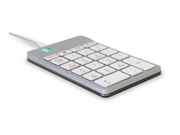 R-Go Numeric keyboard Compact break - Tastegruppe - USB, USB-C - hvit