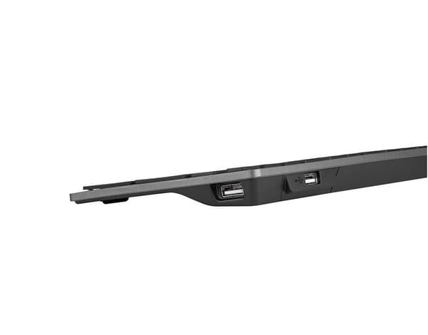A4Tech FSTYLER FX60H (White Backlit) keyboard USB QWERTY Black, Grey