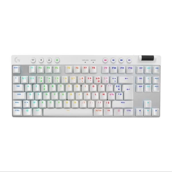 Logitech G PRO X TKL LIGHTSPEED trådlöst tangentbord - Vit Vit