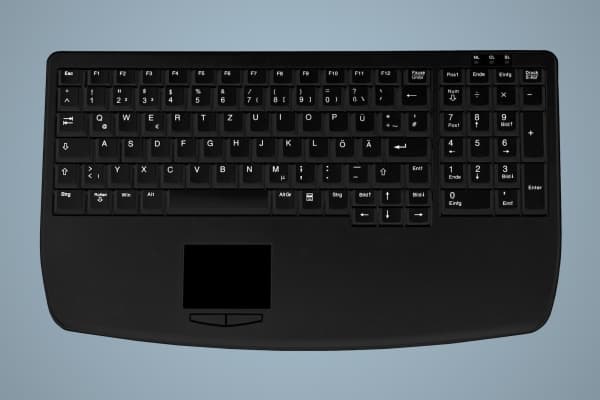 Active Key IndustrialKey AK-7410-G - Tangentbord - PS/2 - tysk - svart