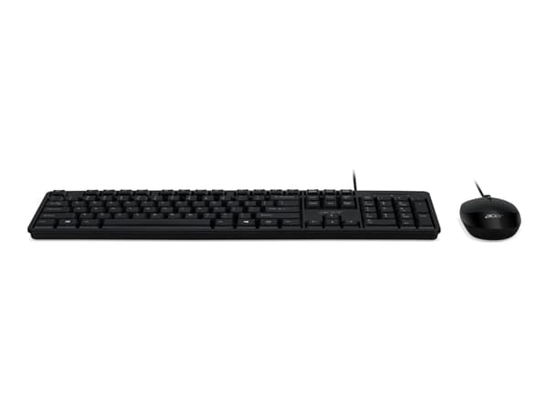 Acer AAK930 - Sats med tangentbord och mus - Nordisk - svart - detaljhandel