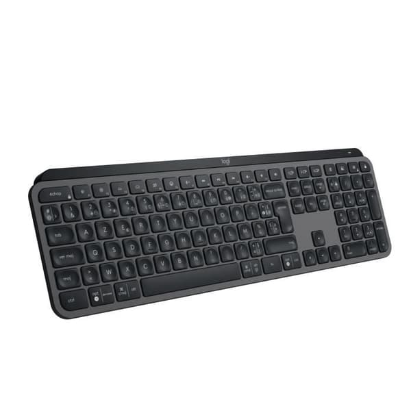 Trådlöst tangentbord - LOGITECH - MX Keys S - Bluetooth - Bakgrundsbelyst - Tysta tangenter - Grafit