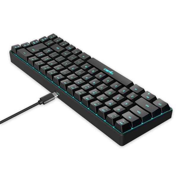 Langallinen pelinäppäimistö RGB-taustavalolla, 68 näppäintä