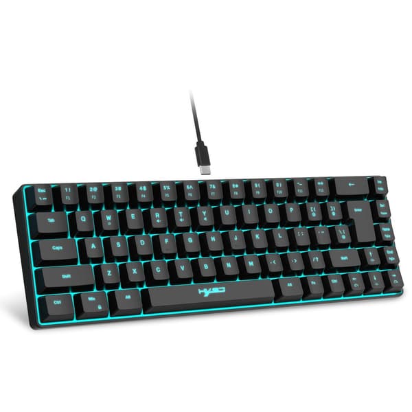 Langallinen pelinäppäimistö RGB-taustavalolla, 68 näppäintä