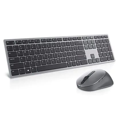 Dell | Premier Multi-Device Keyboard and Mouse | KM7321W | Keyboard and Mouse Set | Wireless | Batteries included | EN/LT | Titan grey | Wireless conn