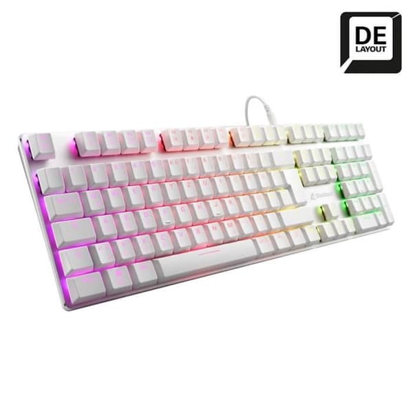 Tangentbord - SHARKOON - PUREWRITER - Mekanisk - RGB - Trådbunden Vit