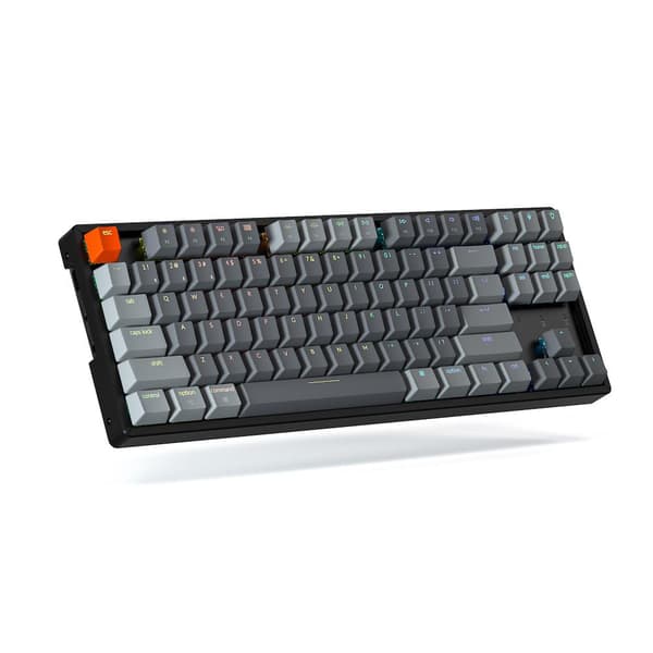 Mechanical Keyboard Keychron K8 Aluminum TKL Gateron Blue Switch RGB LED Gateron Blue Switch ABS
