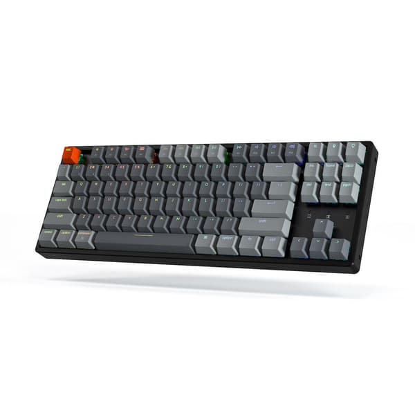 Mechanical Keyboard Keychron K8 Aluminum TKL Gateron Blue Switch RGB LED Gateron Blue Switch ABS