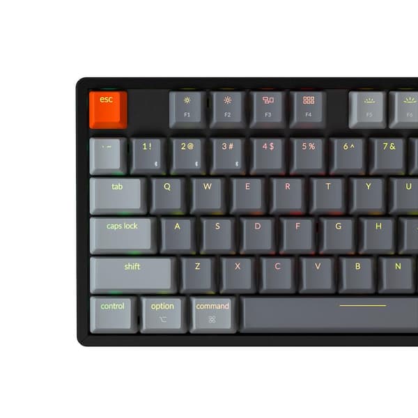 Mechanical Keyboard Keychron K8 Aluminum TKL Gateron Blue Switch RGB LED Gateron Blue Switch ABS