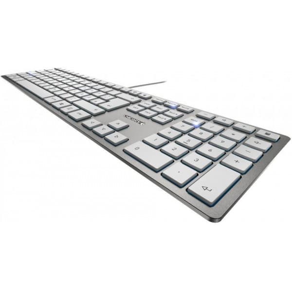 CHERRY KC 6000 Slimtastatur, sølv