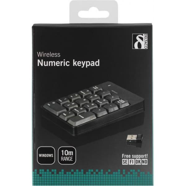 Deltaco TB-144 -langaton numeronäppäimistö