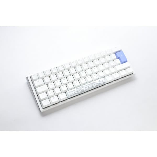 Ducky One 3 Mini 60% -mekanisk tangentbord med Cherry MX Silent Red-switchar, vit