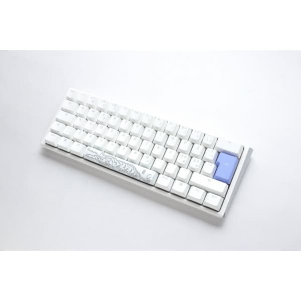 Ducky One 3 Mini 60% -mekanisk tangentbord med Cherry MX Silent Red-switchar, vit