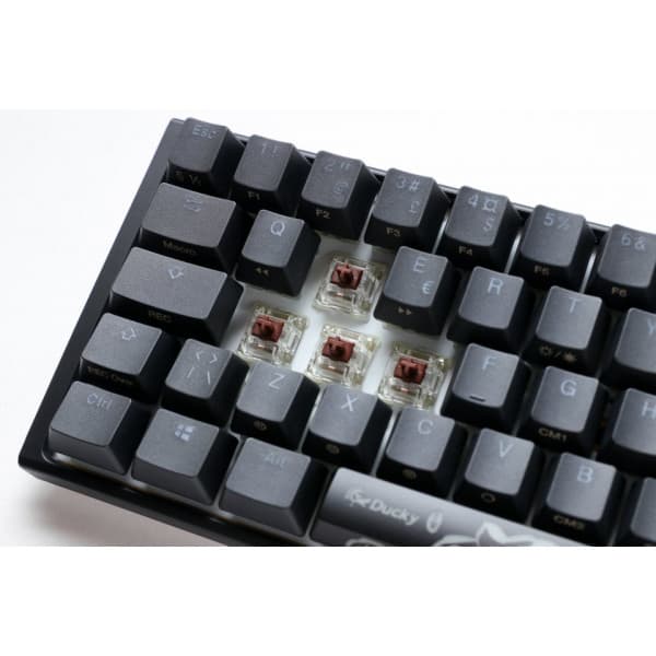 Ducky One 3 Mini 60% -mekaniskt tangentbord med Cherry MX Silver-Switch, svart