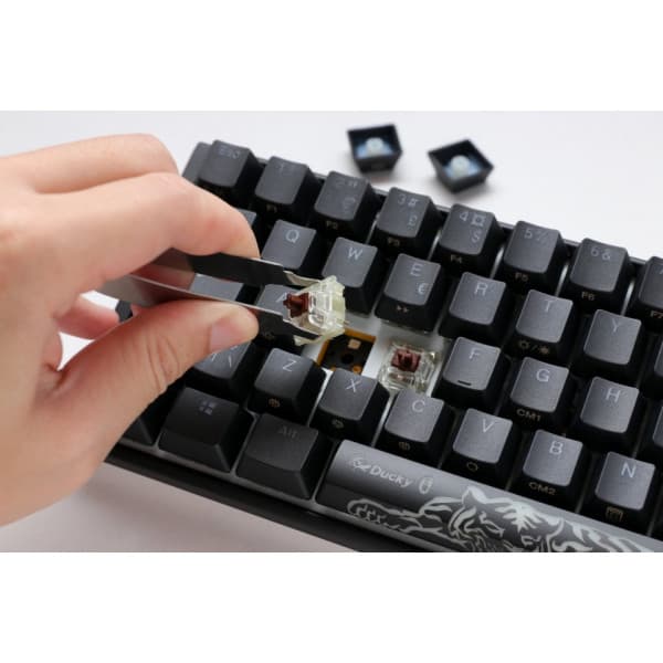Ducky One 3 Mini 60% -mekaniskt tangentbord med Cherry MX Silver-Switch, svart