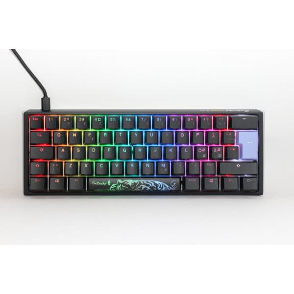 Ducky One 3 Mini 60% -mekaniskt tangentbord med Cherry MX Silver-Switch, svart