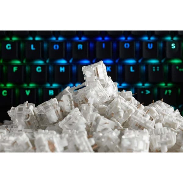 Glorious Gateron Clear -switchar, 120 kpl