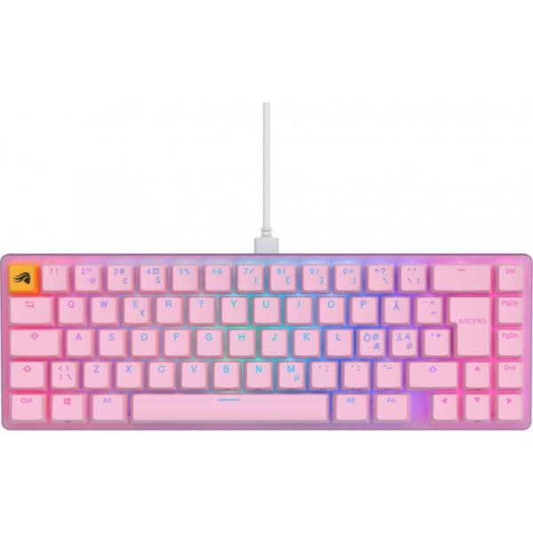 Glorious GMMK 2 Compact 65% -mekaniskt tangentbord, rosa