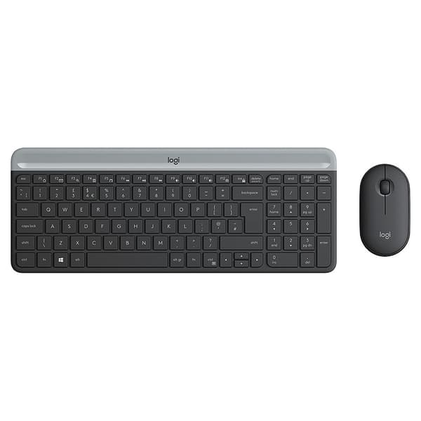 Tangentbord och Mus Logitech 920-009190 Svart Grå Franska AZERTY grafit