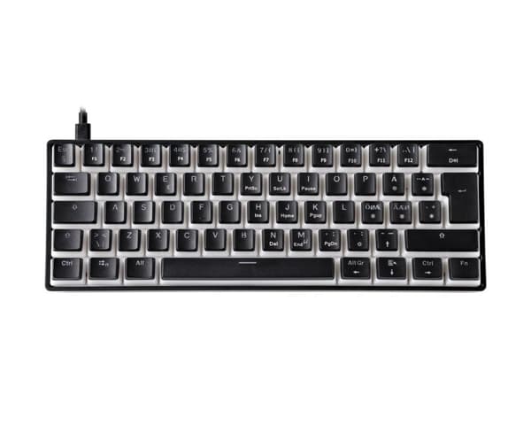 DK475 RGB 60% Hotswap Mekanisk Tastatur [Pink Linear] - Sort