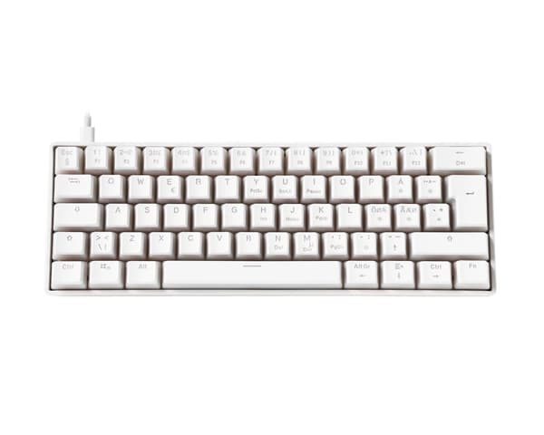 WK90 RGB 60% Hotswap Mekaniskt Tangetbord [Pink Linear] - Vit