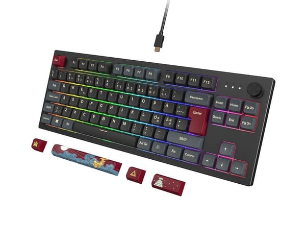 Mkey TKL Tangentbord Darkness - [Gateron G Pro 2.0 Yellow]