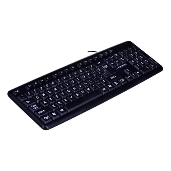 Tastatur Esperanza EK129 Sort Engelsk QWERTY