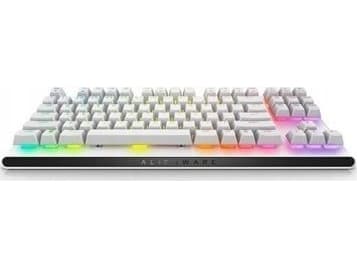 Alienware AW420K - Tangentbord - utan numerisk knappsats - bakgrundsbelyst - USB - QWERTY - amerikansk - tangentbrytare: CHERRY MX Red - månljus