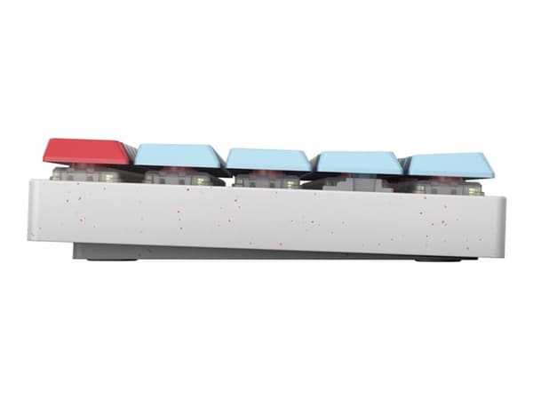 CHERRY MX LP 2.1 - Tangentbord - kompakt - bakgrundsbelyst - trådlös - 2.4 GHz, Bluetooth 5.2, med sladd - QWERTY - brittisk - tangentbrytare: CHERRY