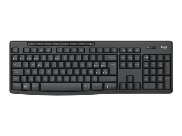 Logitech MK370 Combo for Business - Tastatur- og mussett - trådløs - Bluetooth LE - AZERTY - Belgisk - grafitt