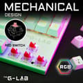 Miniatyrbild 2 av 2: Speltangentbord och mus The G-Lab MERCURY W Vit