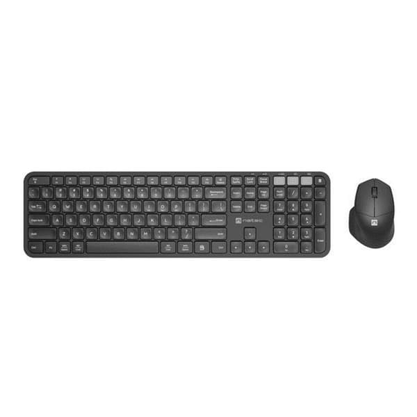 Tangentbord och Mus Natec NKL-1998 Qwerty US Svart