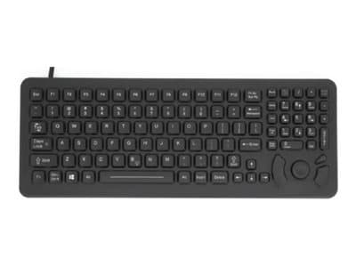 RUGGED KEYBOARD 101 KEYS BACKLIT CURSOR CONTROL DESKTOP O