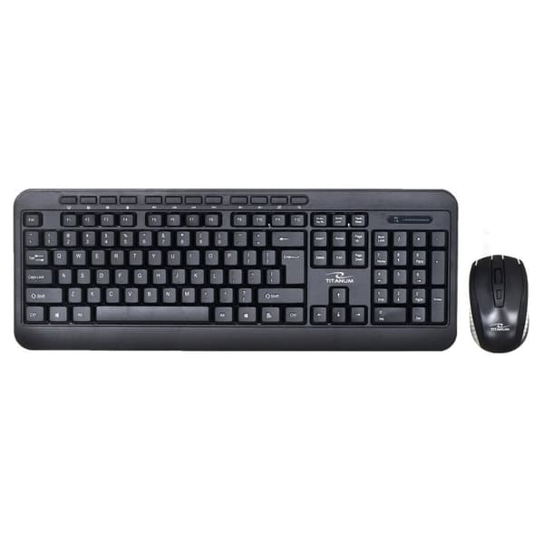 Tastatur og mus Titanum TK109 Sort