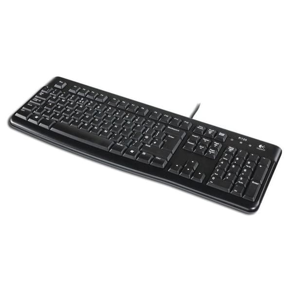 Logitech Ergonomic Wired Keyboard Logitech K120 PC Svart