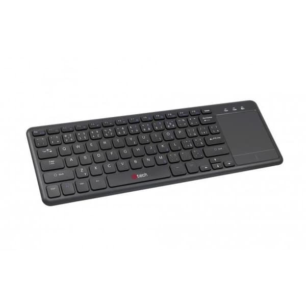 C-TECH WLTK-01, Trådlös, RF Trådlös, Membrantangentbord, Svart