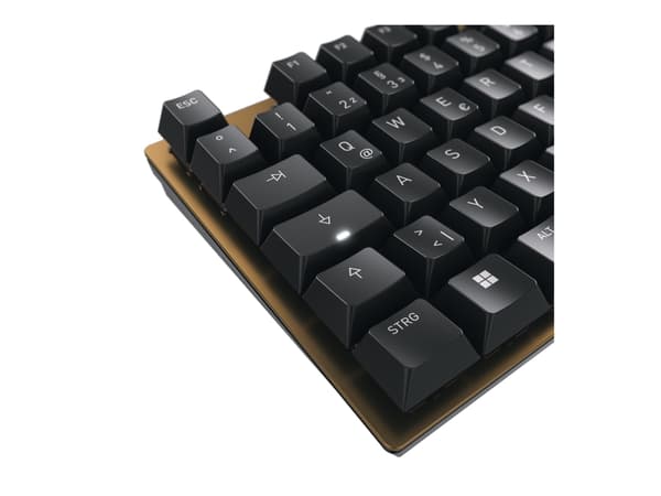 CHERRY KC 200 MX - Tastatur - USB - QWERTY - USA med eurosymbol - tastsvitsj: CHERRY MX2A Silent Red - svart - plastfri emballasje