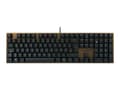 Miniatyrbilde 1 av 5: CHERRY KC 200 MX - Tastatur - USB - QWERTY - USA med eurosymbol - tastsvitsj: CHERRY MX2A Silent Red - svart - plastfri emballasje