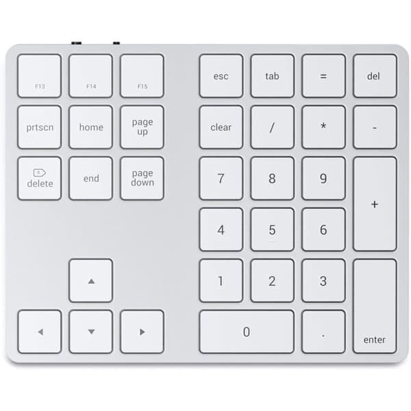 SATECHI BLUETOOTH Utökat NUMERISKT TANGENTBORD - 34 NUMERISKT Silver