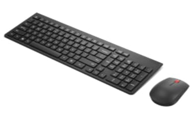 Lenovo Essential Wireless Combo Gen 2 - Sats med tangentbord och mus - trådlös - 2.4 GHz - dansk - svart