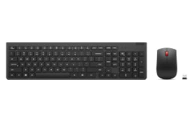 Lenovo Essential Wireless Combo Gen 2 - Sats med tangentbord och mus - trådlös - 2.4 GHz - dansk - svart